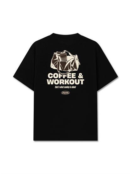Áo Thun Relaxed Fit Coffee & Workout
