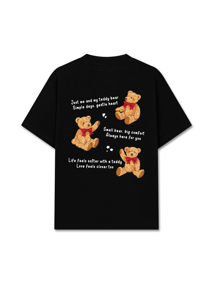 Áo Thun Relaxed Fit Teddy Land Teddy Red Bow