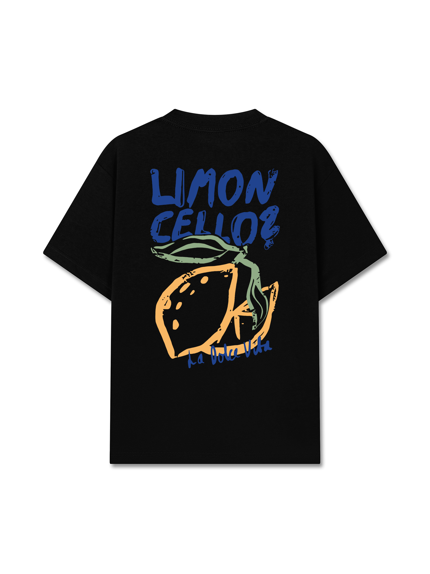 Áo Thun Relaxed Fit Blue And Yellow Limon Cello