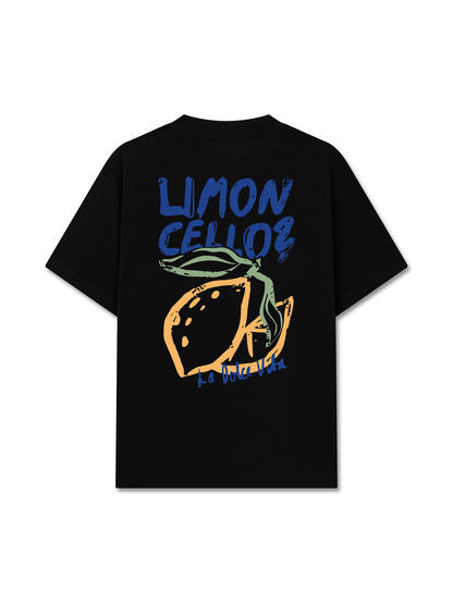 Áo Thun Relaxed Fit Blue And Yellow Limon Cello