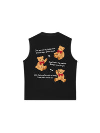 Áo Ba Lỗ Relaxed Fit Teddy Land Teddy Red Bow