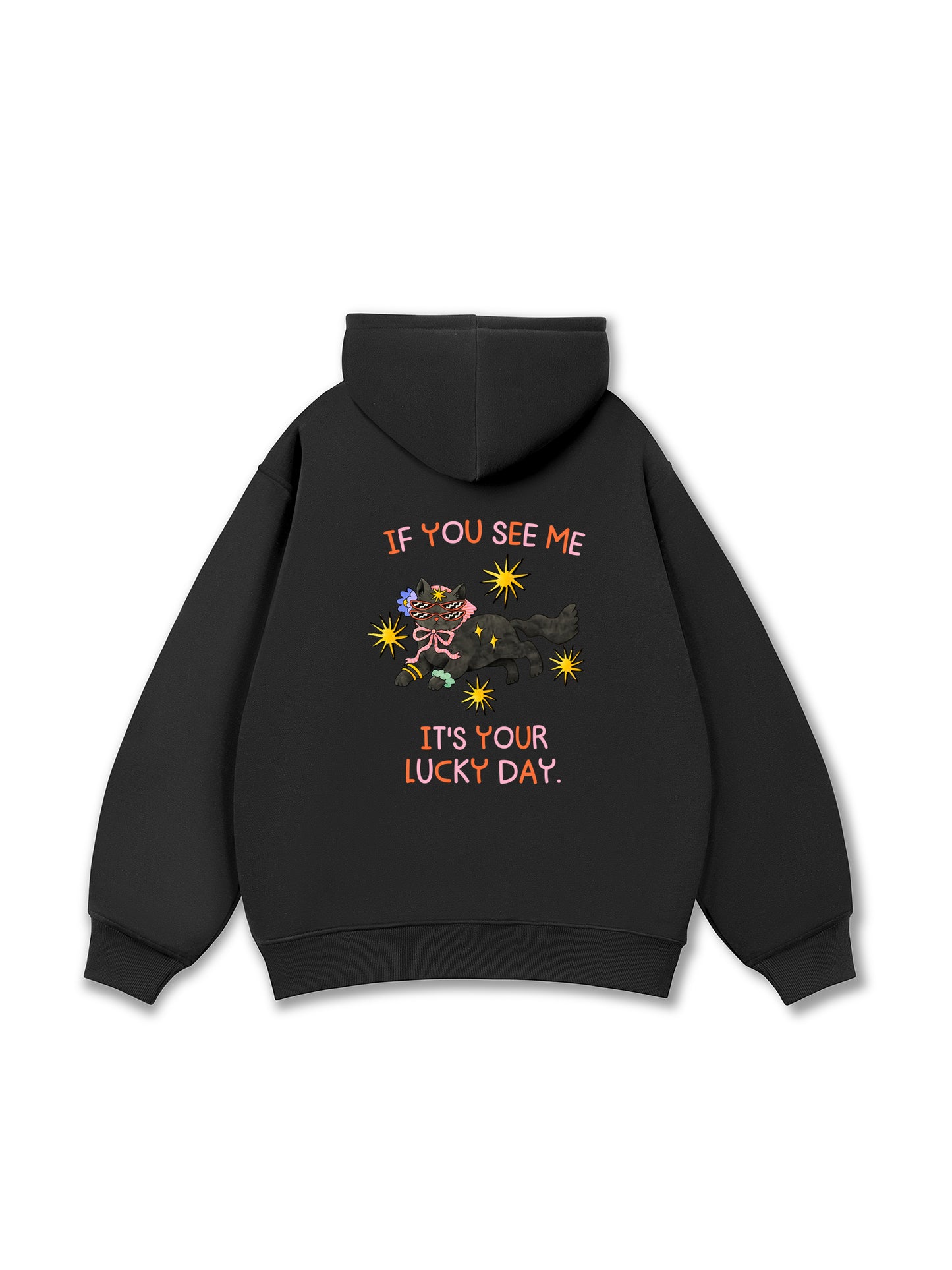 Lucky day cat Hoodie