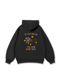 Lucky day cat Hoodie