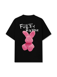 Áo Thun Relaxed Fit  Doodle Fuzzy Rabbit