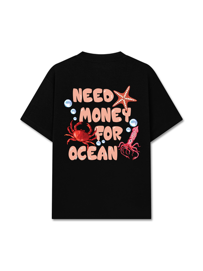 Áo Thun Relaxed Fit Ocean Need Money For Ocean