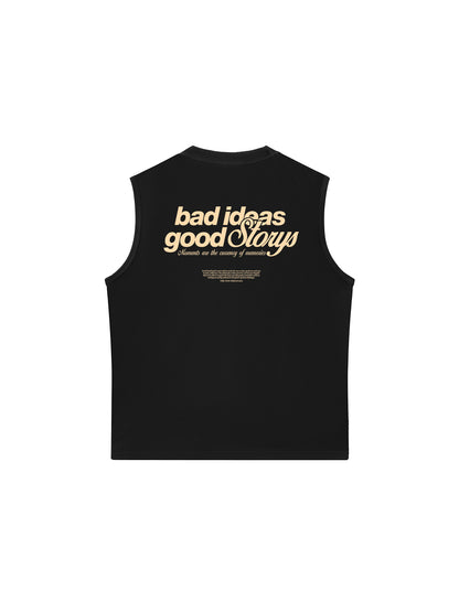 Áo Ba Lỗ Relaxed Fit Bad Ideas Good Storys