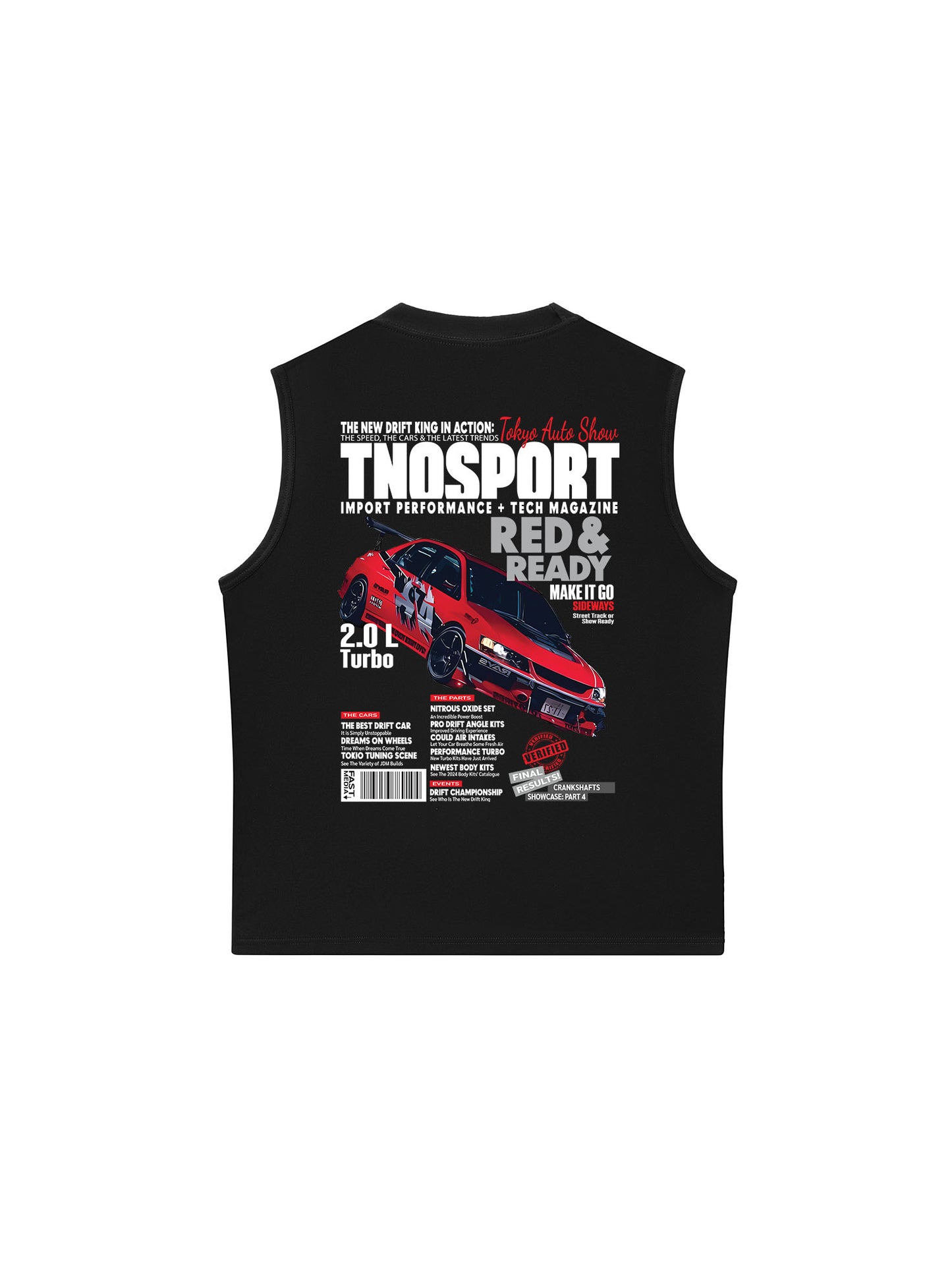 Áo Ba Lỗ Relaxed Fit CAR Orginals Sport Red
