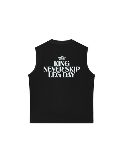 Áo Ba Lỗ Relaxed Fit King Never Skip Leg Day