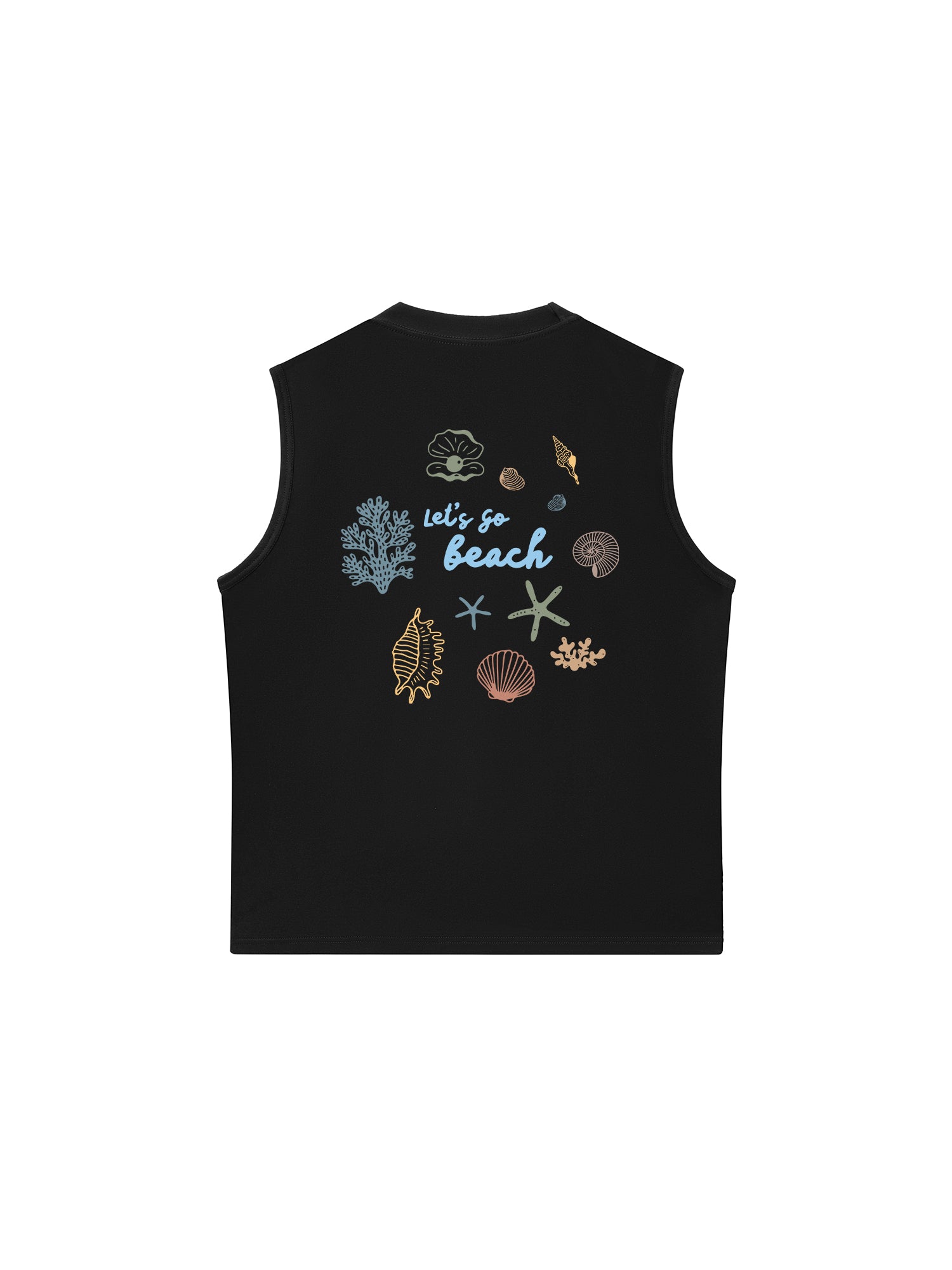 Áo Ba Lỗ Relaxed Fit Let_s Go Beach