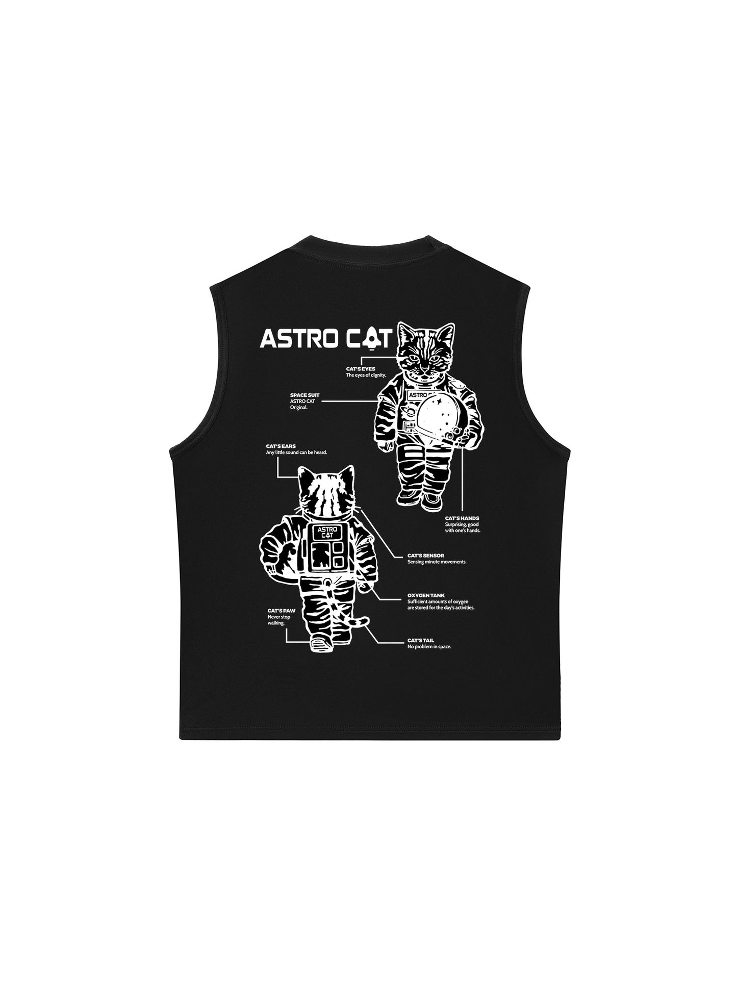 Áo Ba Lỗ Relaxed Fit Meow-ssion To Mars