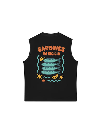 Áo Ba Lỗ Relaxed Fit Ocean Sardines