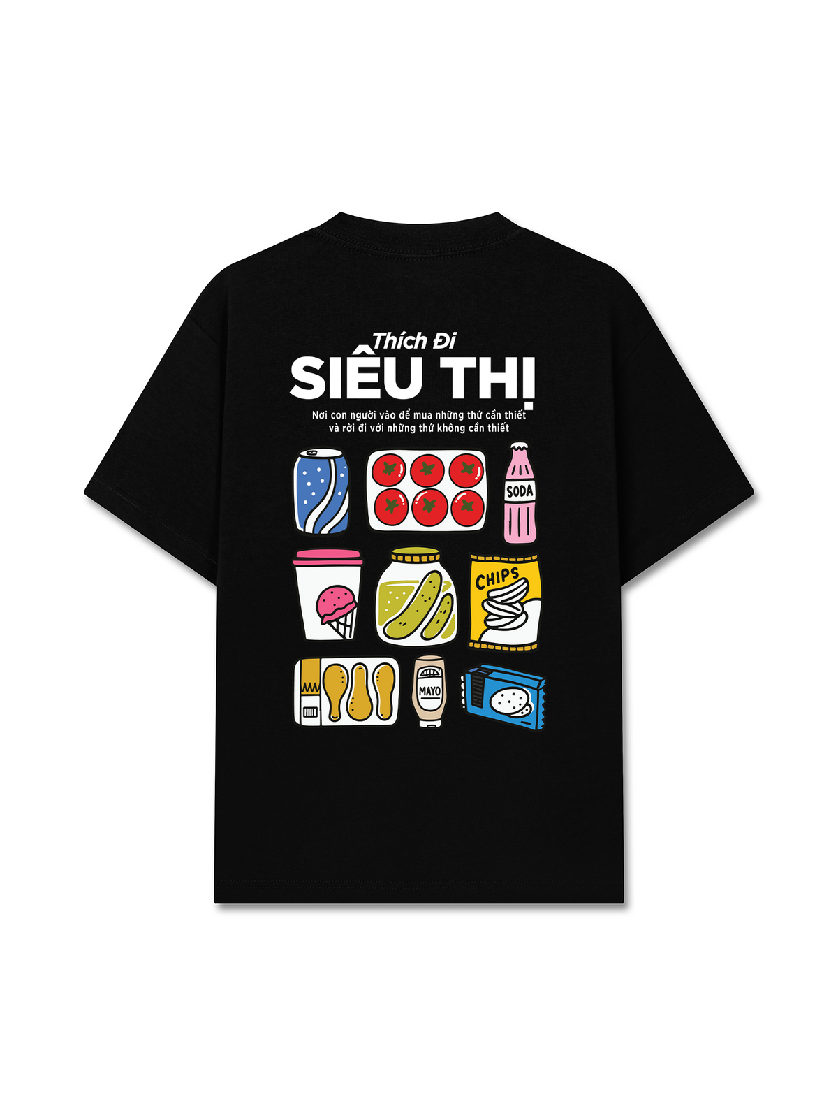 Áo Thun Relaxed Fit Thích Đi Siêu Thị