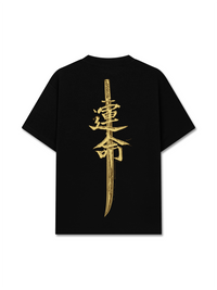 Áo Thun Relaxed Fit Japan Spirit Yellow Katana