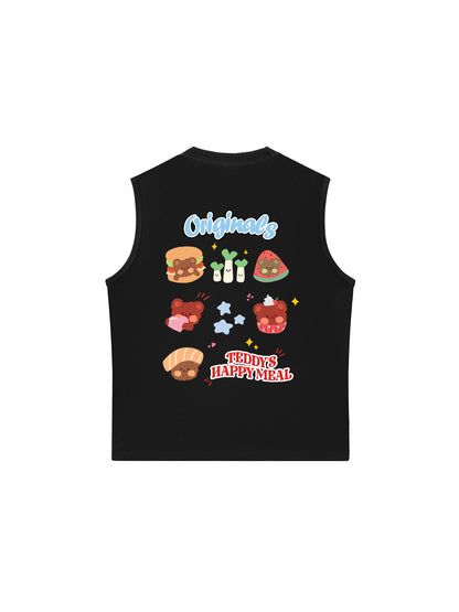 Áo Ba Lỗ Relaxed Fit Teddy Land Teddy_s Happy Meal