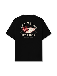 Áo Thun Relaxed Fit Just Trying My Luck
