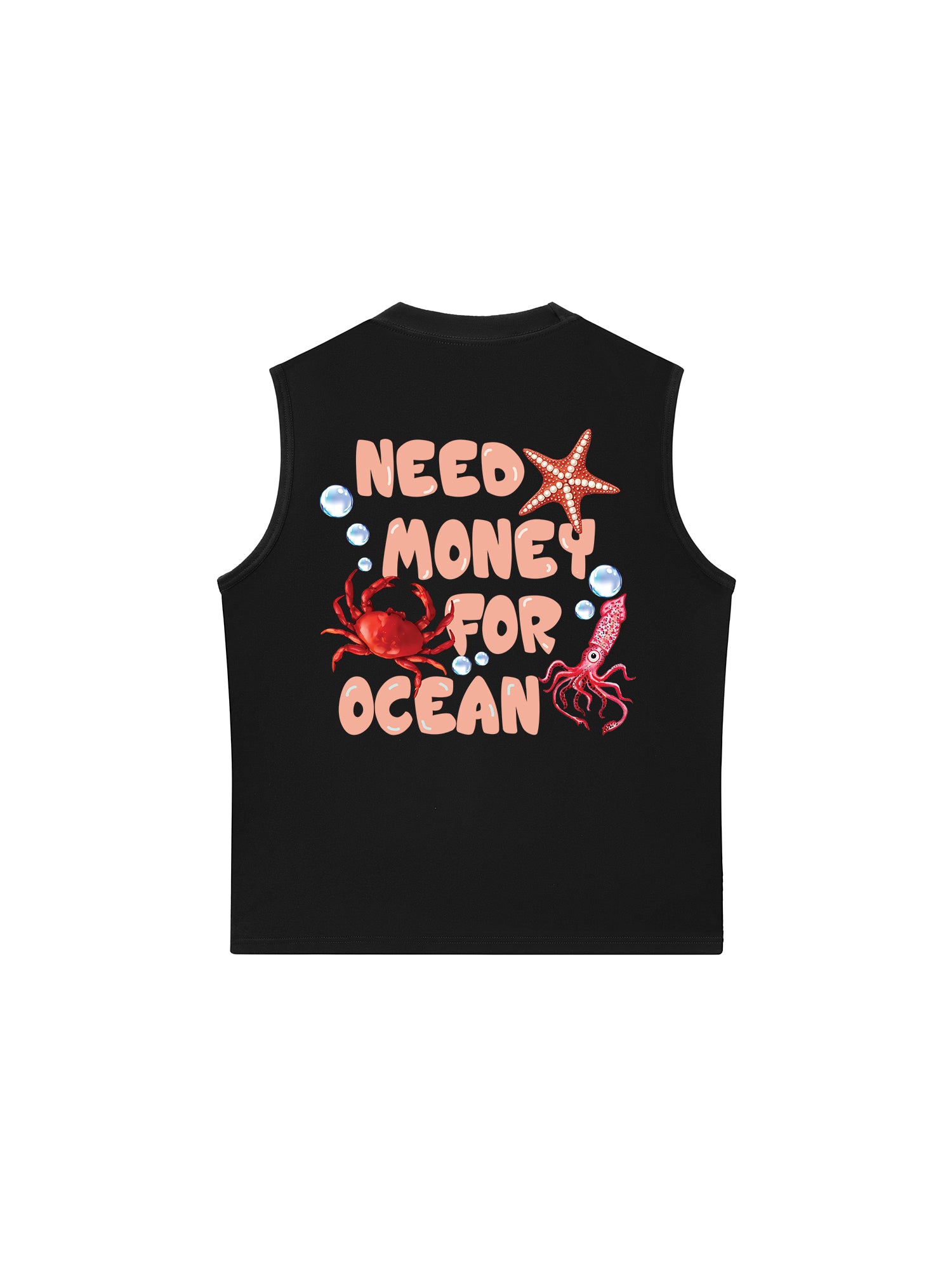 Áo Ba Lỗ Relaxed Fit Need Money For Ocean