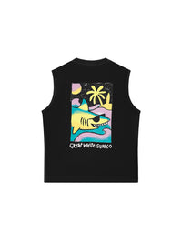 Áo Ba Lỗ Relaxed Fit Ocean Cute Shark