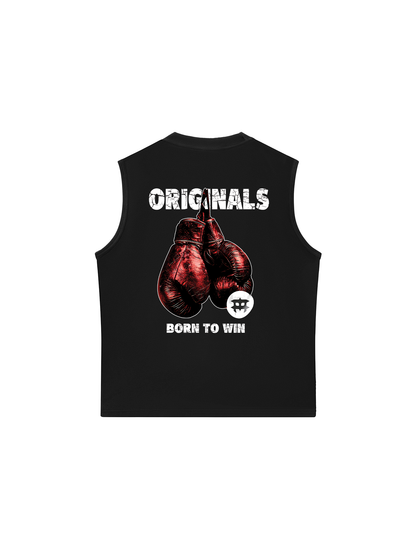 Áo Ba Lỗ Relaxed Fit Fitness Boxing Born To Win