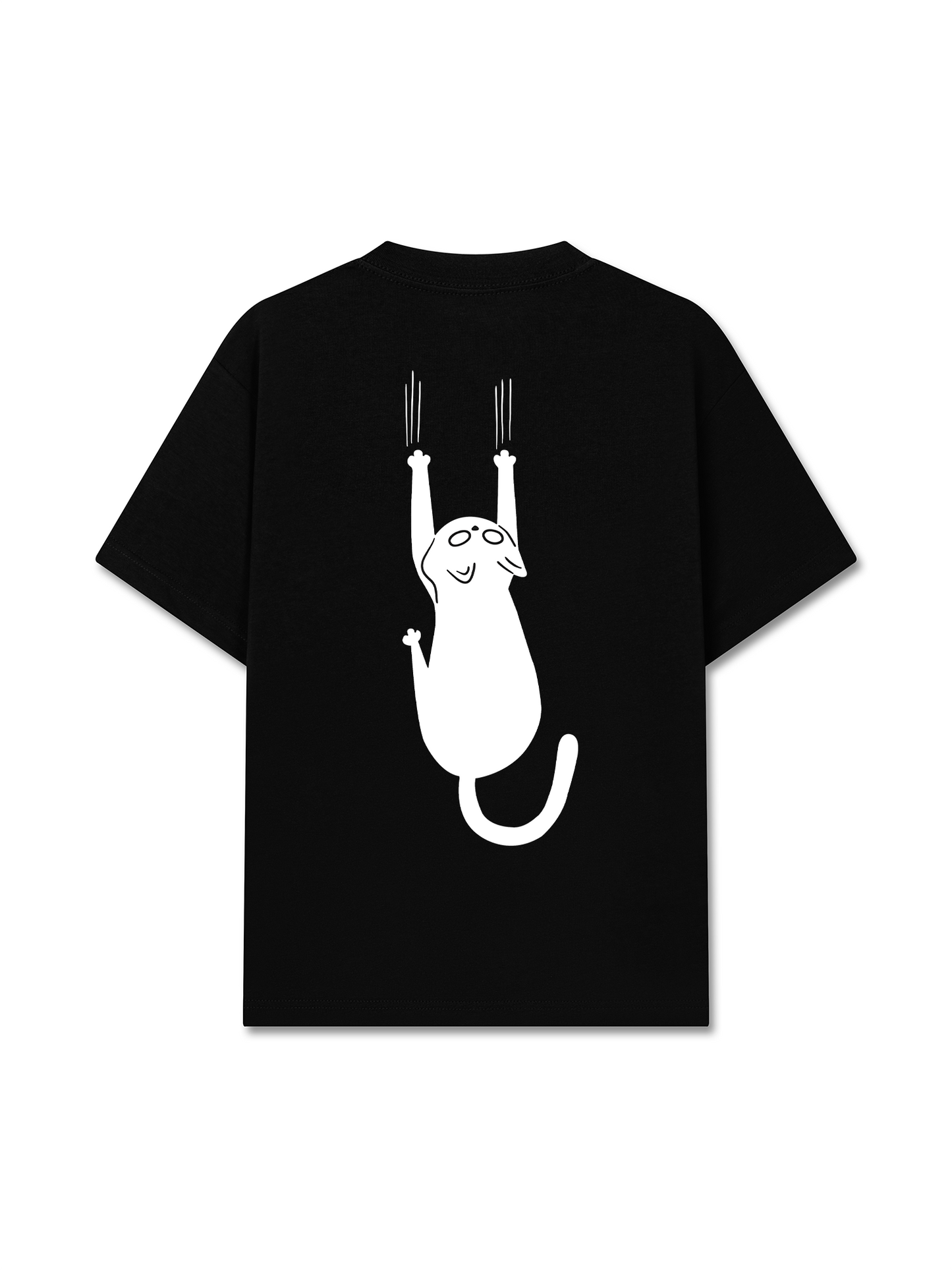 Áo Thun Relaxed Fit Animal Mood There's A Cat On Your Back