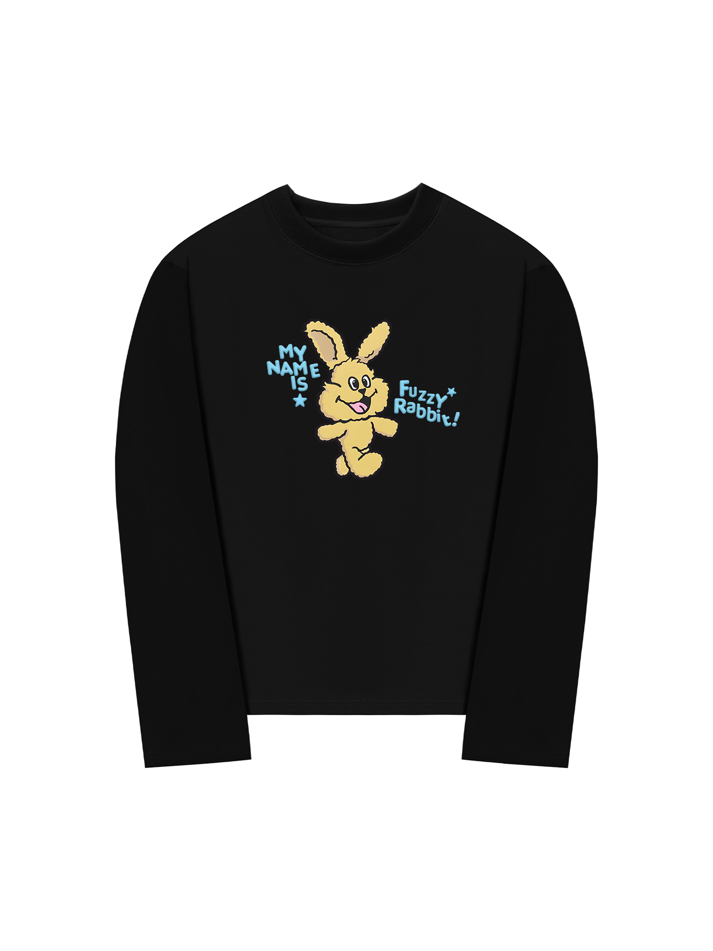 Áo Thun Dài Tay My Name Is Fuzzy Rabbit