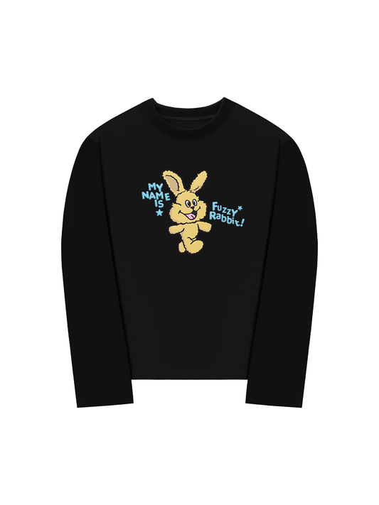 Áo Thun Dài Tay My Name Is Fuzzy Rabbit