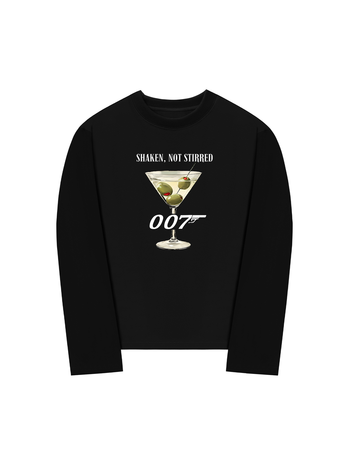 Áo Thun Dài Tay Shaken, not Stirred