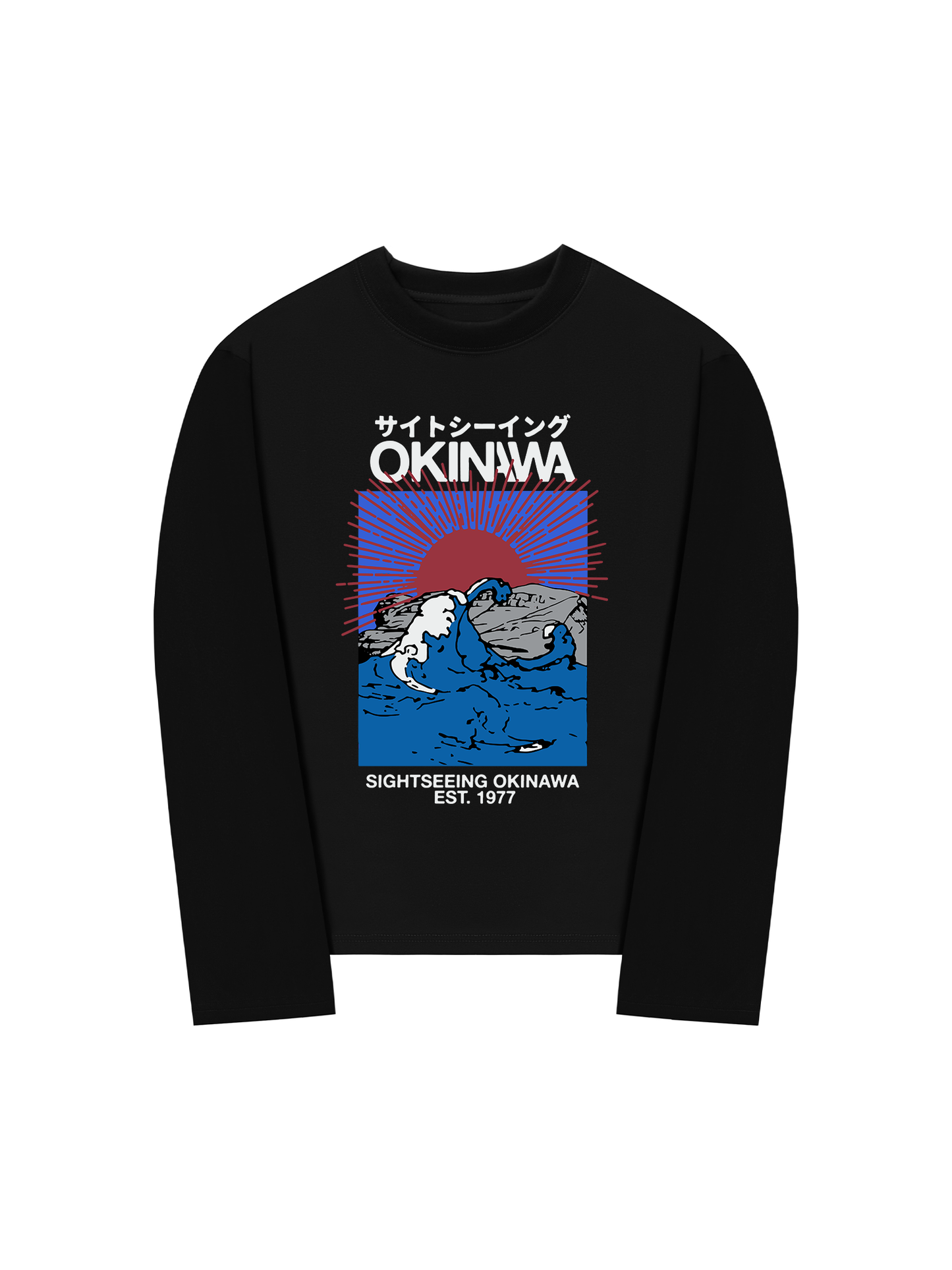 Áo Thun Dài Tay Great Wave Okinawa
