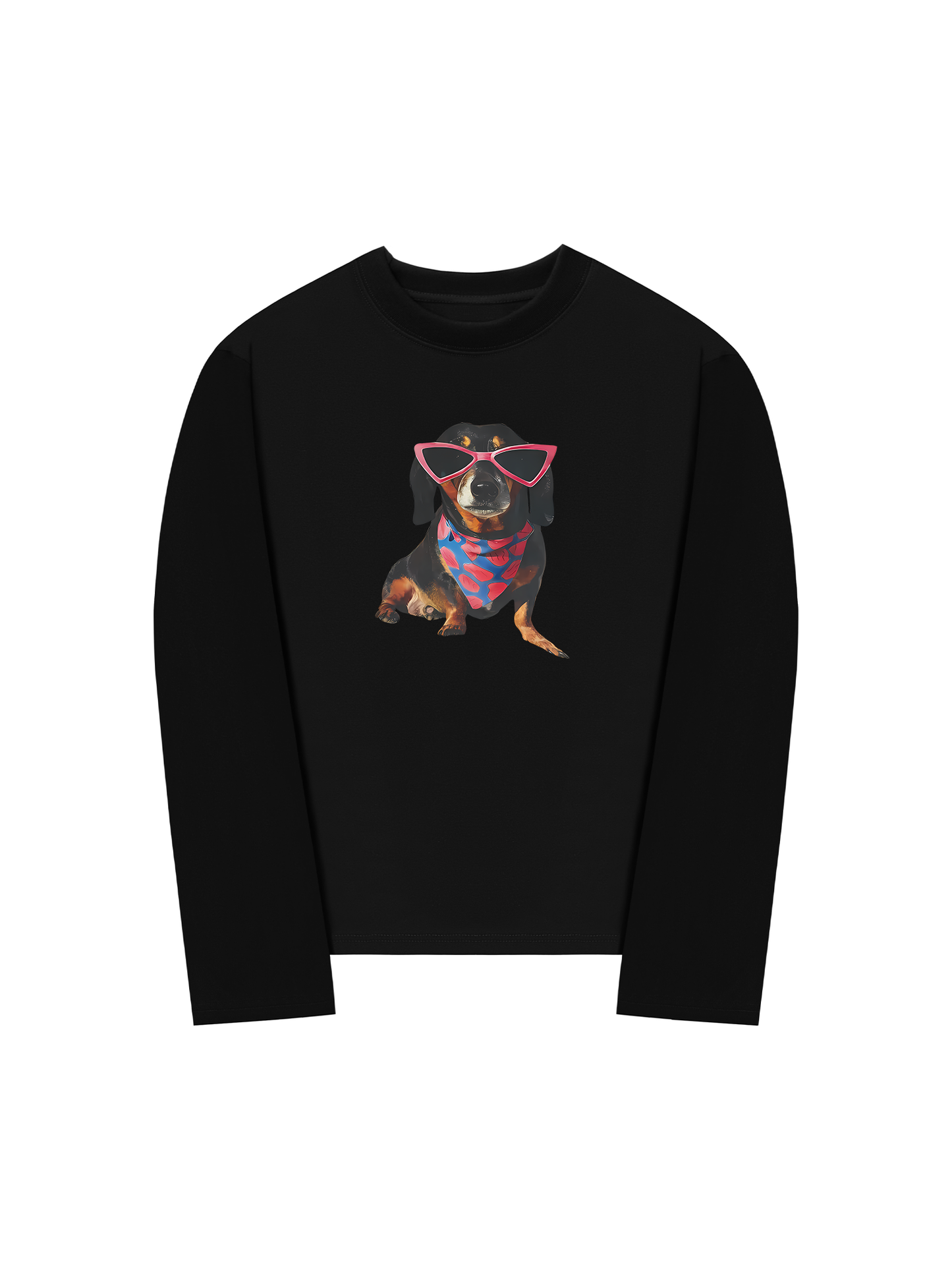 Áo Thun Dài Tay Animal Pink Glasses