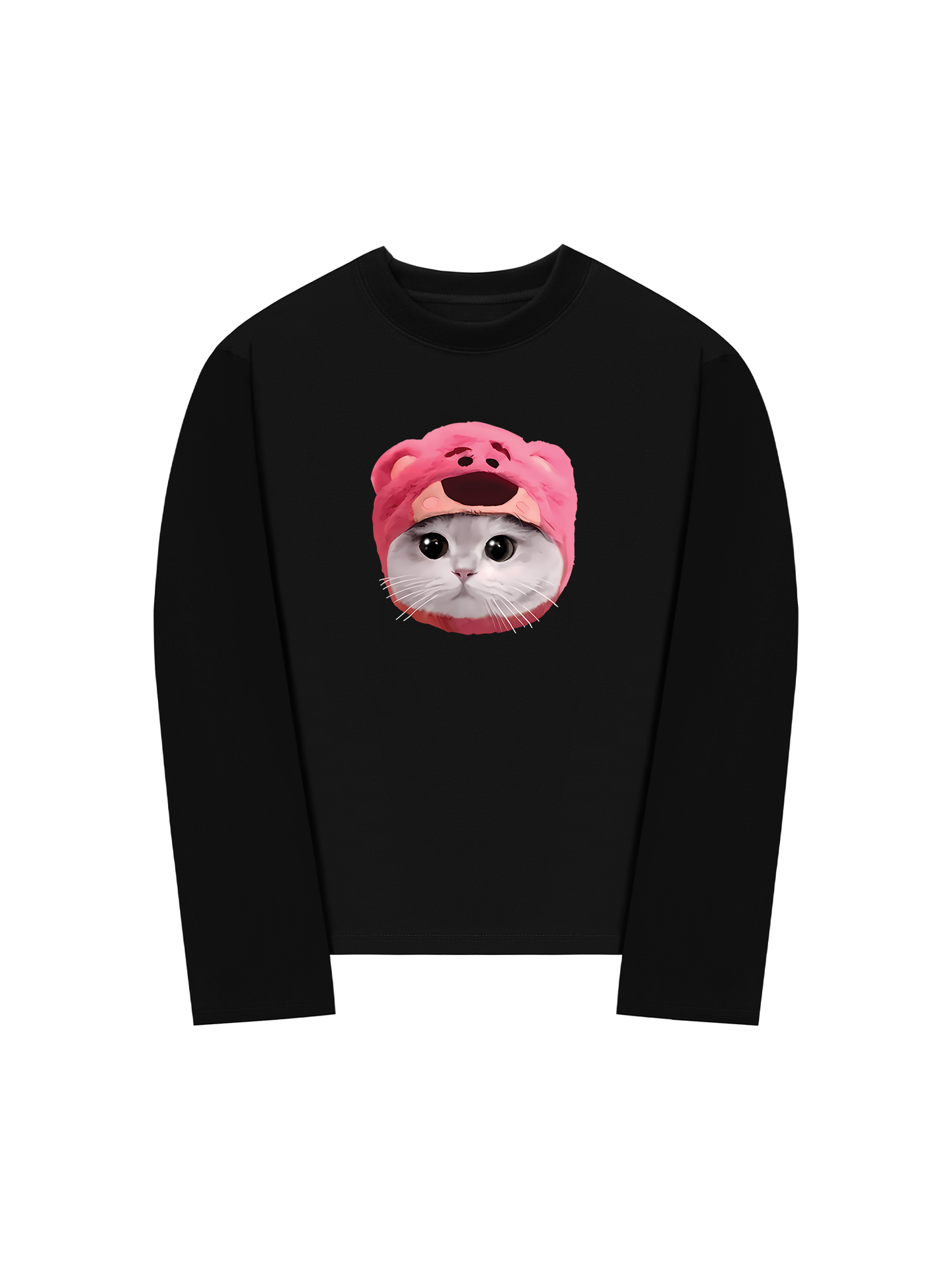 Áo Thun Dài Tay Animal Mood Pink Meow