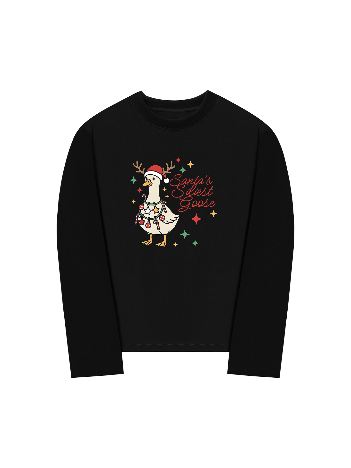 Áo Thun Dài Tay Santa’s Silly Goose
