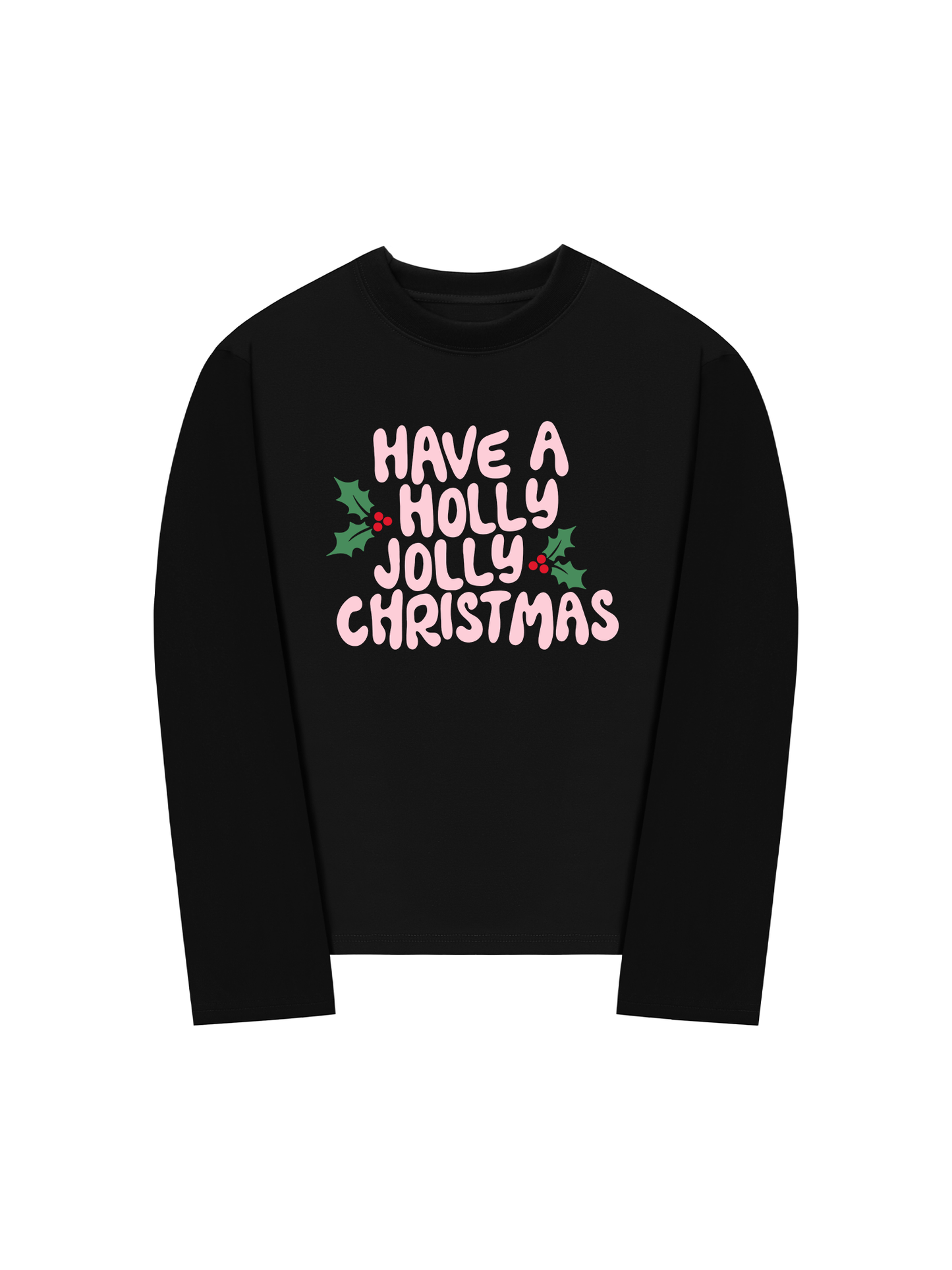 Áo Thun Dài Tay Holly Jolly Christmas