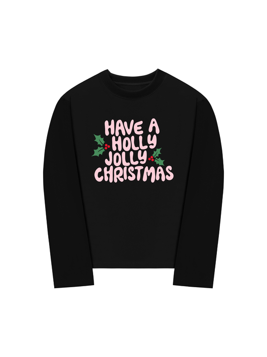 Áo Thun Dài Tay Holly Jolly Christmas