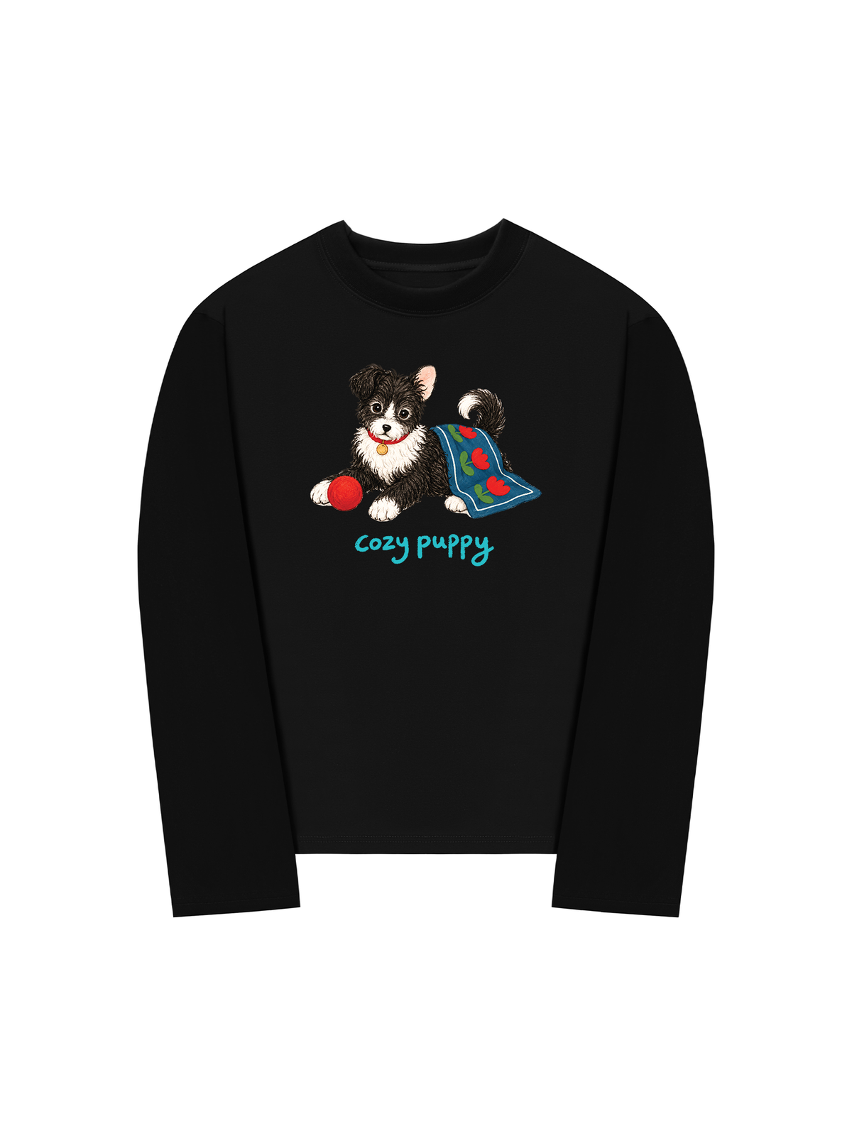 Áo Thun Dài Tay Cozy Puppy Tulip