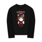 Áo Thun Dài Tay  Meowy Cat Red Xmas Plaid