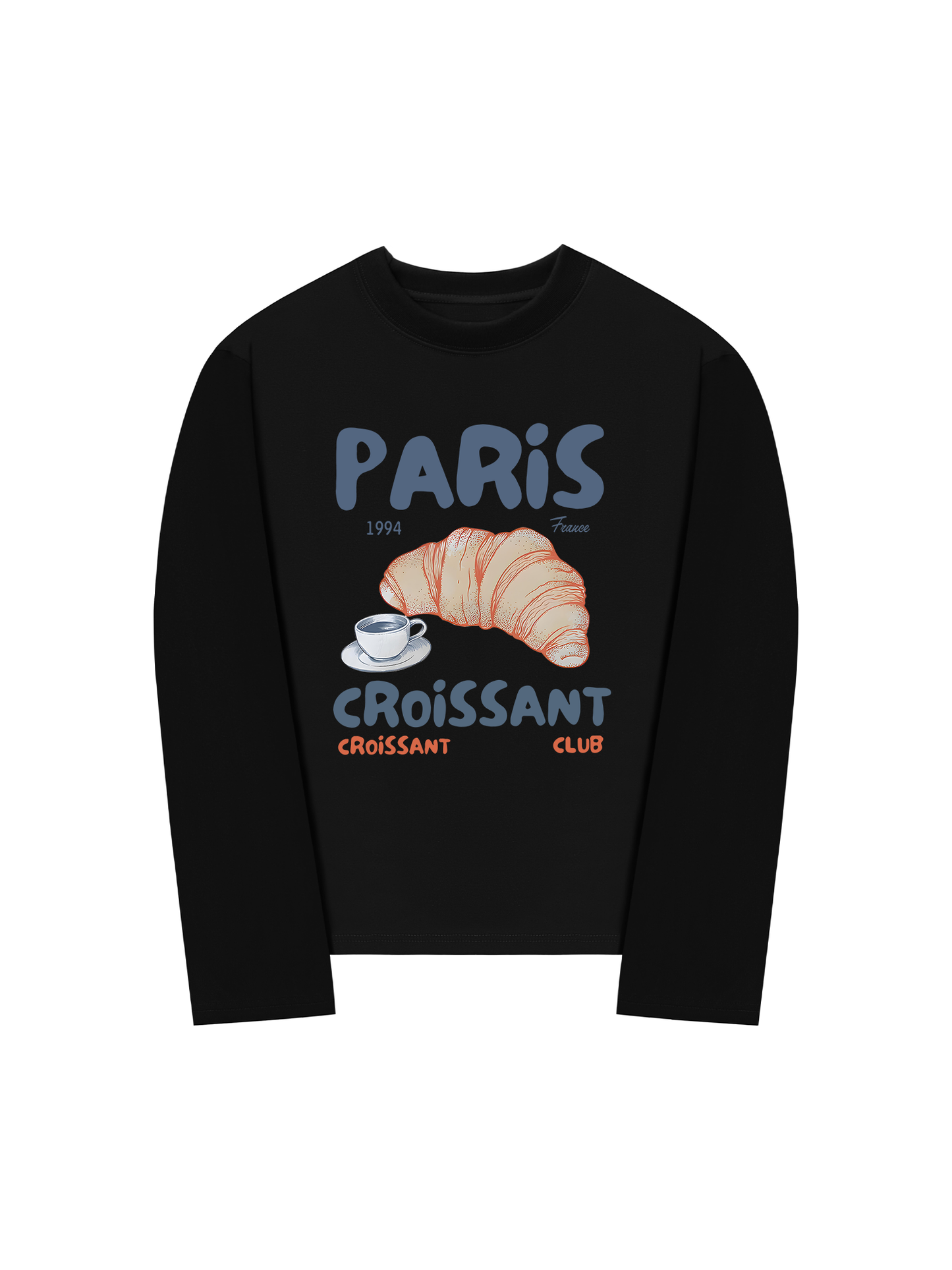 Áo Thun Dài Tay Paris Coissant