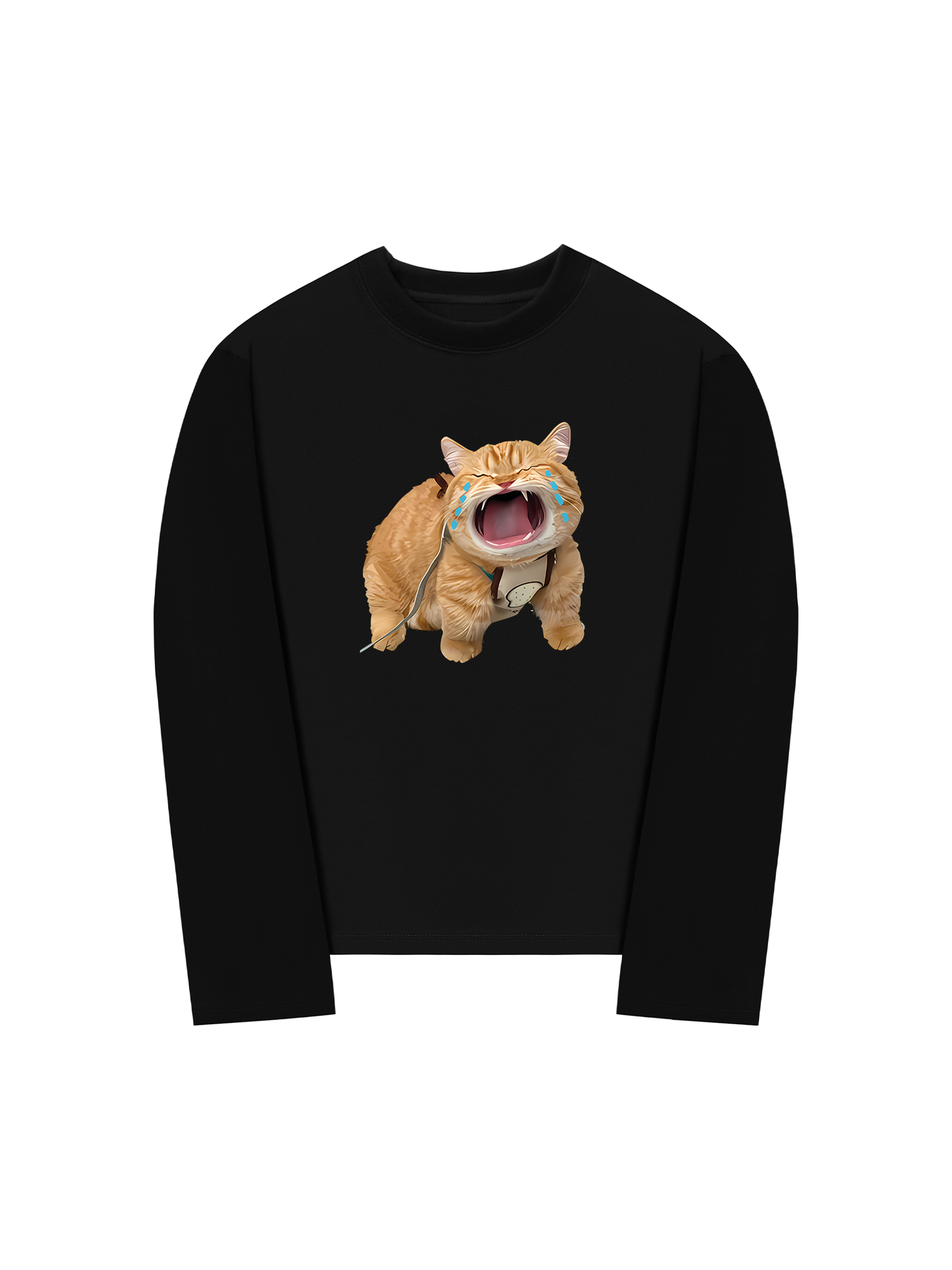 Áo Thun Dài Tay Animal Mood Funny Meow