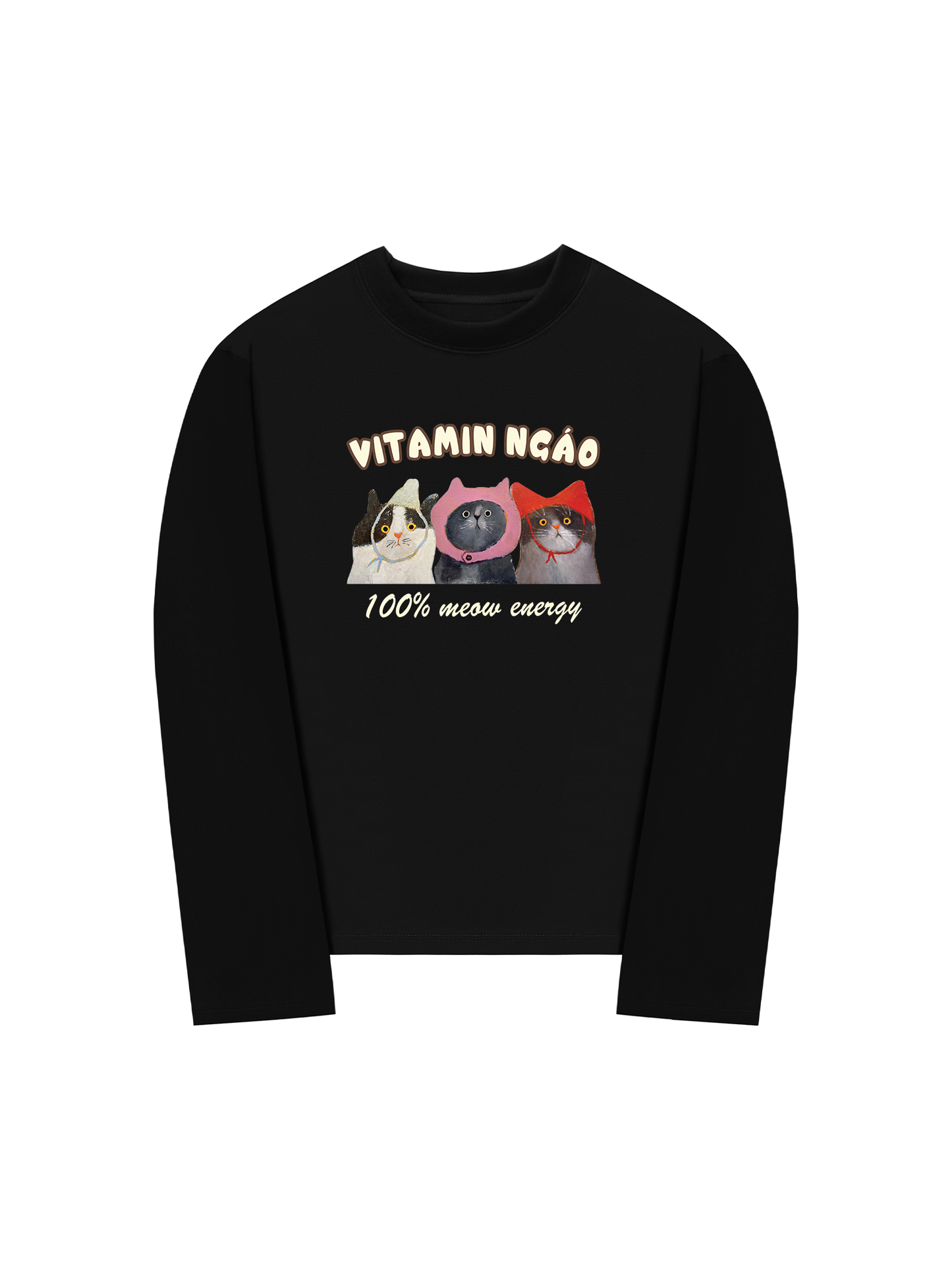 Áo Thun Dài Tay Vitamin Ngáo