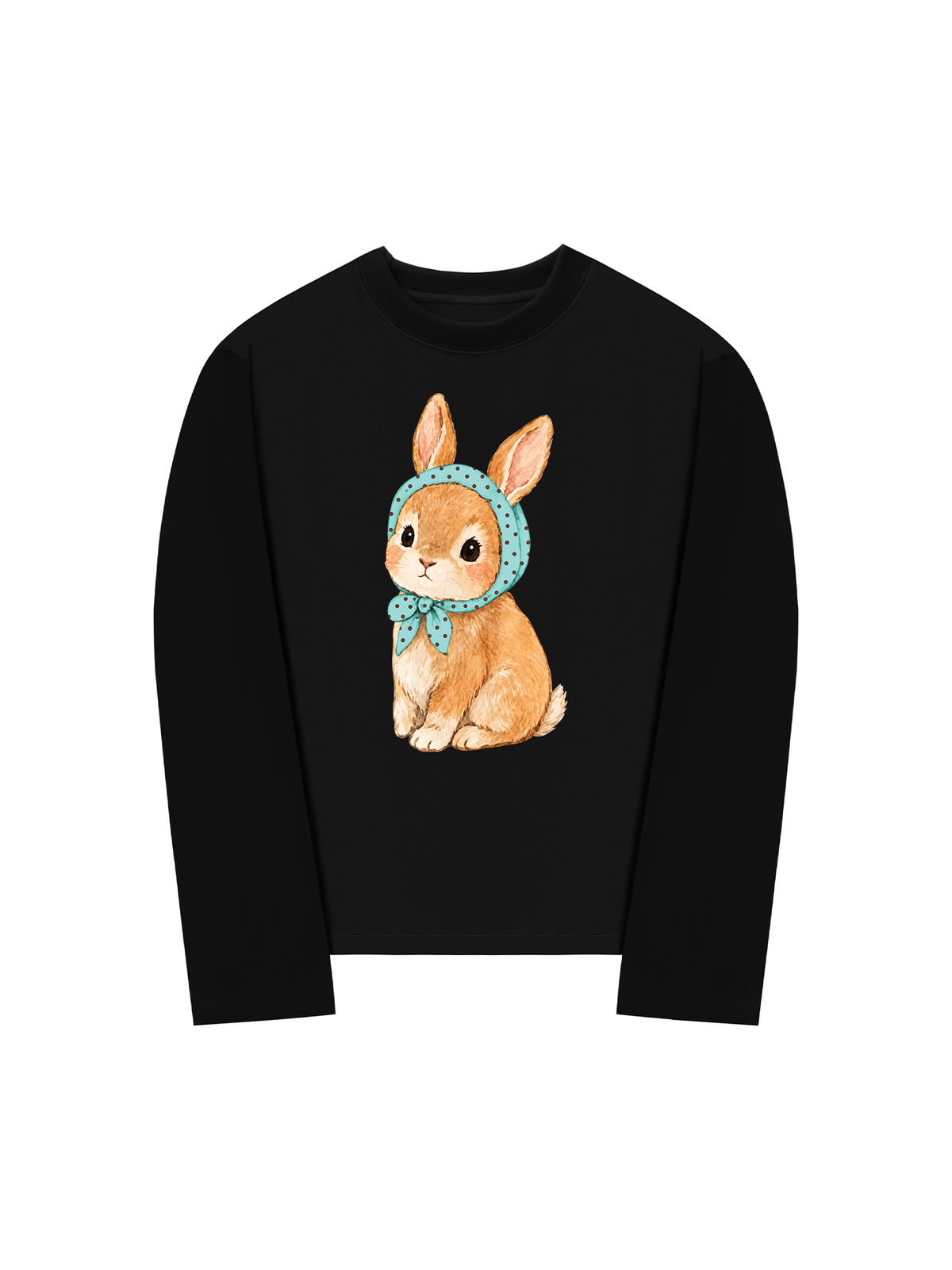 Áo Thun Dài Tay  Blue Tiffany Dotty Bunny