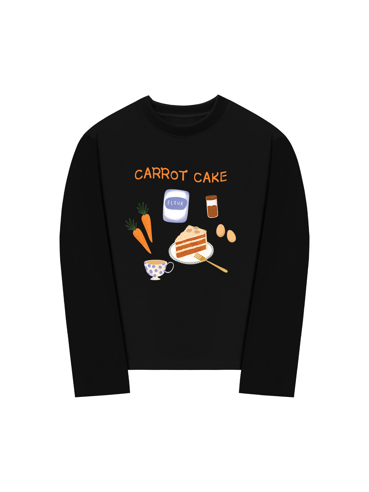 Áo Thun Dài Tay Carrot Cake