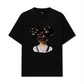 Áo Thun Relaxed Fit Colorful Diamond Hairpin Afro Girl