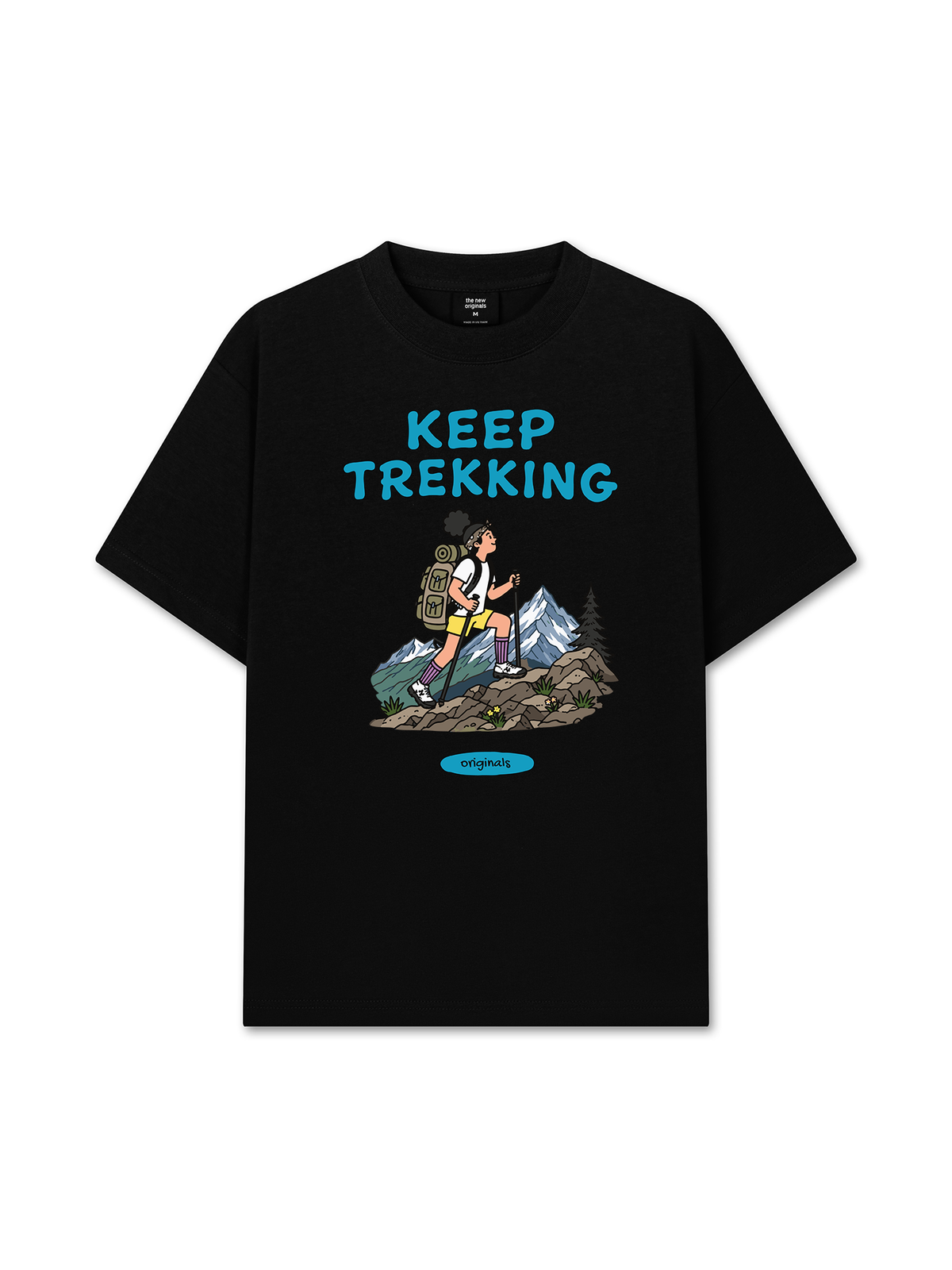 Áo Thun Relaxed Fit Keep Trekking For Girl