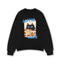 Áo Sweater Nỉ Hai Da Coffee Club Black Cat