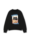 Áo Sweater Nỉ Hai Da Coffee Club Black Cat