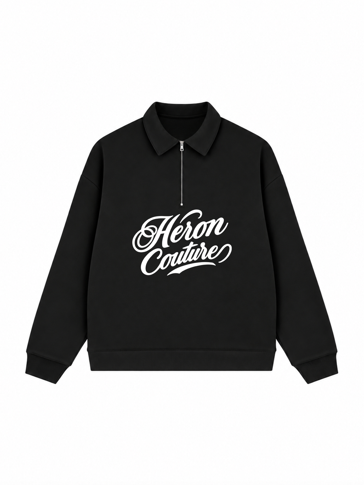 Áo Sweater Polo Nỉ Hai Da Heron Couture