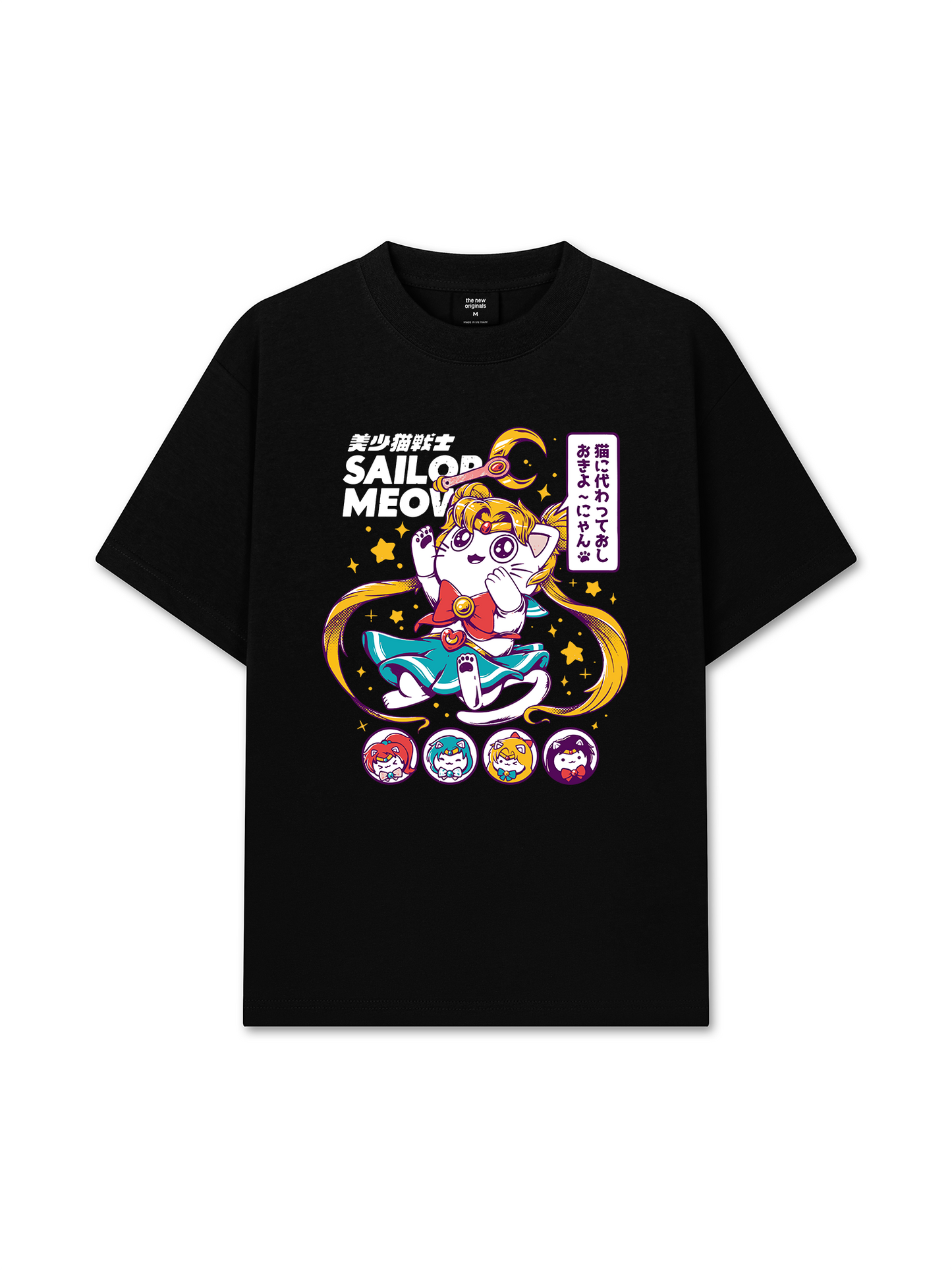 Áo Thun Relaxed Fit Sailor Meow