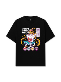 Áo Thun Relaxed Fit Sailor Meow