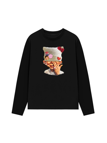 Áo Thun Dài Tay Badge DIY! Bad Boy_s Woolen Hat