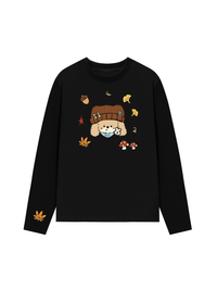Áo Thun Dài Tay  Cute Puppy Autumn Vibes