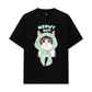 Áo Thun Relaxed Fit Meowy Cat Blue Tiffany Dots