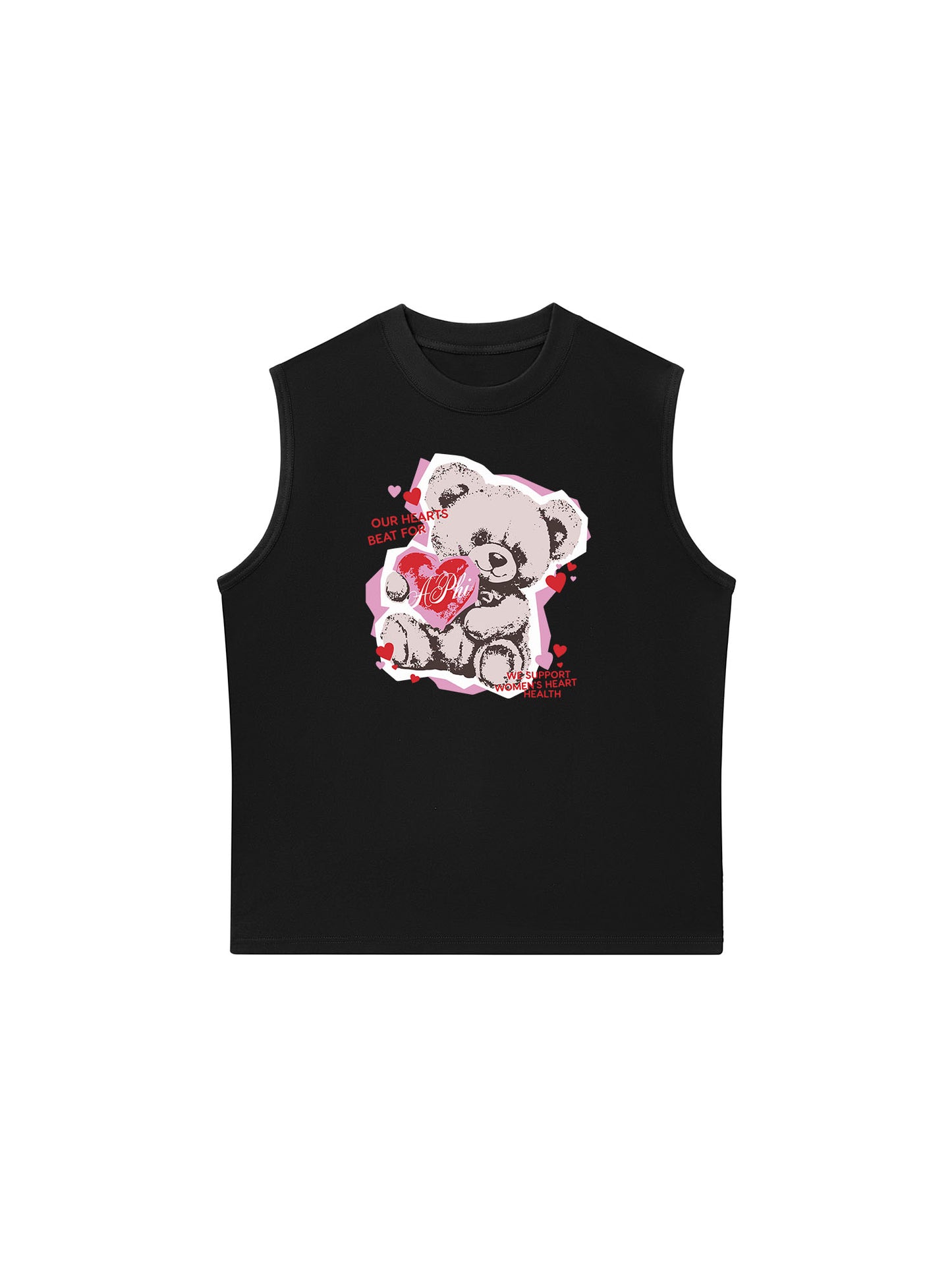 Áo Ba Lỗ Relaxed Fit Our Hearts Beat For
